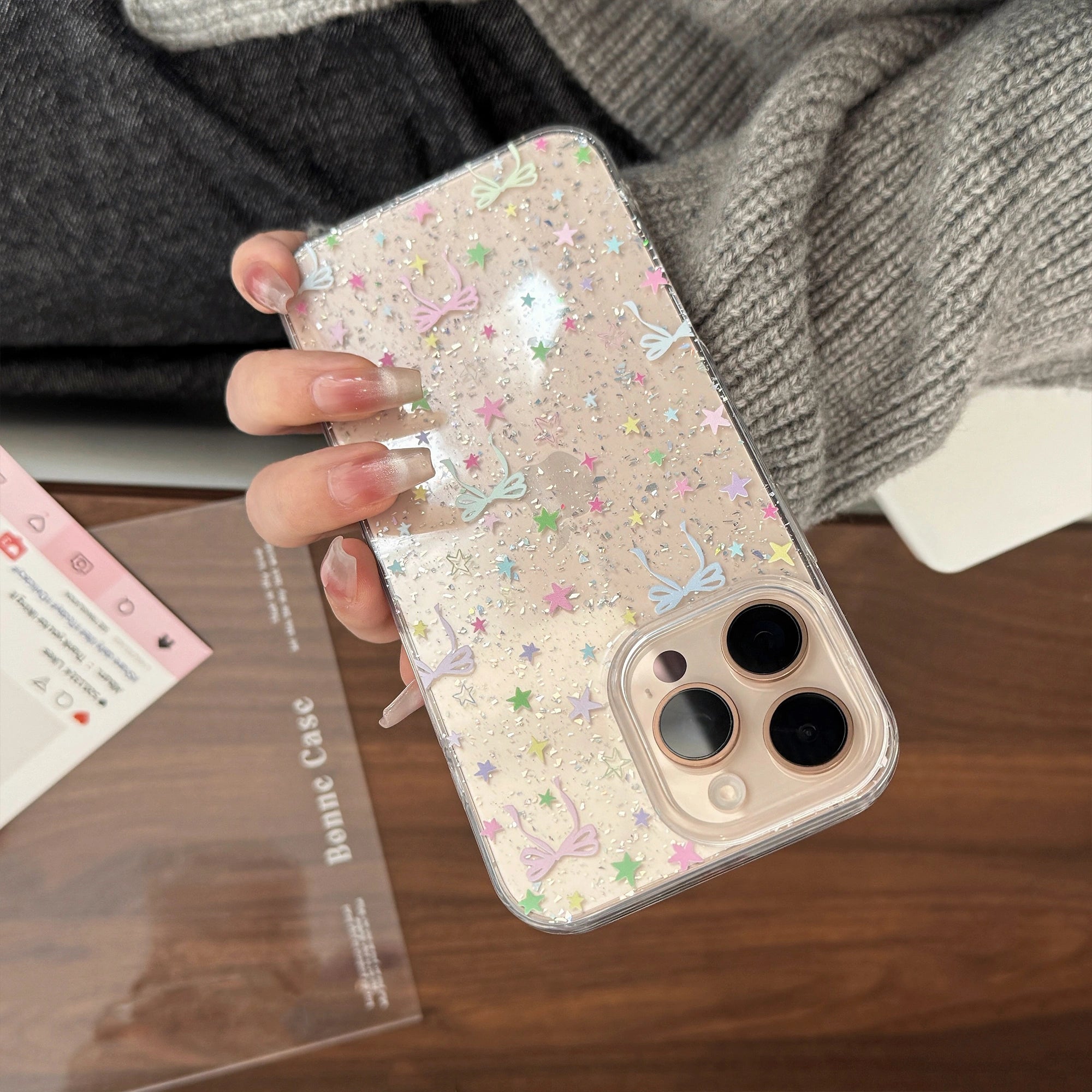 Colorful Stars & Knots - iPhone Case